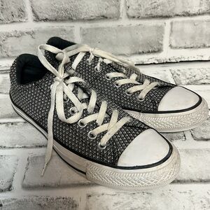 Converse All Star Sneakers, Women’s Size 8, Black and White Low-Tops